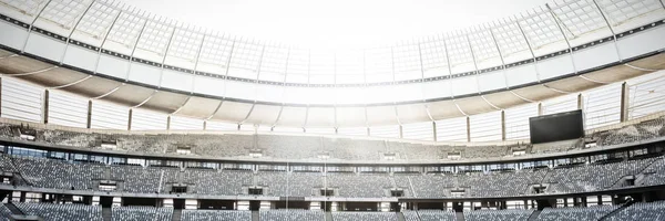 Posto Golo Vazio Rugby Num Dia Ensolarado Estádio — Fotografia de Stock