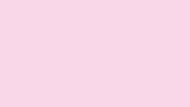 Анимация Движущегося Бюста Человека Образованного Серых Частиц Розовом Фоне — стоковое видео