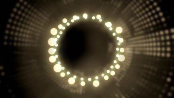 用灰色背景上明亮的神灯环绕着圣诞装饰的动画 — 图库视频影像