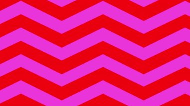 Hareket eden kırmızı ve pembe zig zag Noel deseninin animasyonu