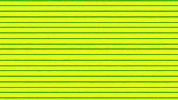 Animation de motif de Noël vert et jaune de rayures mobiles 