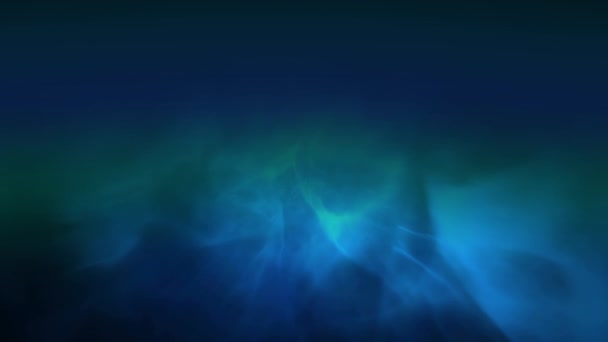 Анімація Повільного Рухомого Розсіяного Світла Тіні Блакитним Туманним Фоном — стокове відео