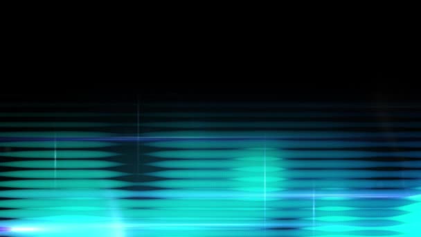Animation de sentiers lumineux bleus et de lignes sur fond noir 