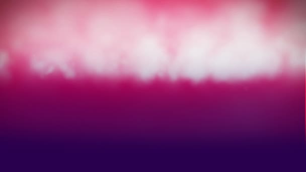 Анимация Плавающих Облаков Дыма Розовом Фиолетовом Фоне — стоковое видео