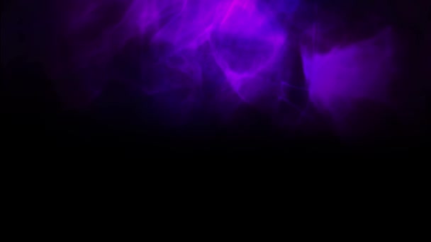 Animación Nubes Flotantes Humo Sobre Fondo Púrpura — Vídeos de Stock