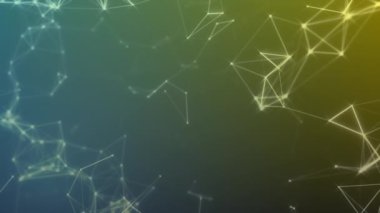 Yeşilden maviye yüzen bağlantı ağının canlandırması