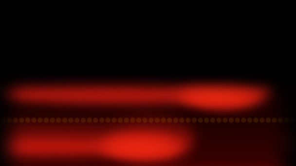 黒い背景に輝く脈動する赤い光の軌跡のアニメーション — ストック動画