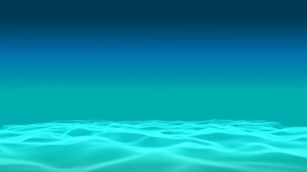 Animación Brillantes Senderos Luz Azul Sobre Fondo Azul — Vídeo de stock