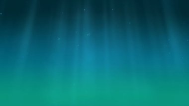 Mavi zemin üzerinde ışık ve parçacıkların yüzen noktalarının canlandırması