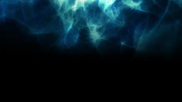 Animation de nuages de fumée flottants sur fond bleu 