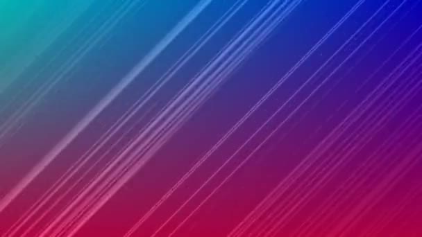 Animation of white shapes moving on blue and pink background. — Stock Video