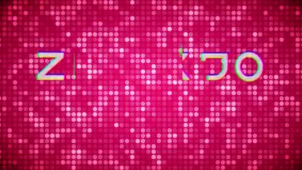 Animación Texto Usted Gana Sobre Luces Color Rosa Parpadeando Concepto — Vídeos de Stock