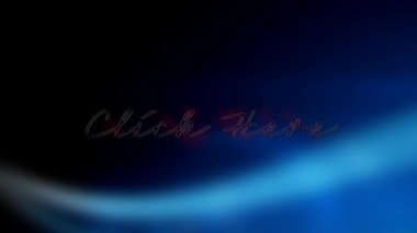 Kırmızı neon tarzı kelimelerin animasyonu. Koyu mavi arkaplanda yanıp sönen buraya tıklayın. İletişim ve bağlantı konsepti dijital olarak oluşturuldu.