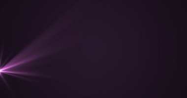 Mor arkaplanda kusursuz bir döngü içinde hipnotik hareketle hareket eden parlak mor ışık noktasının animasyonu.