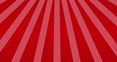 Kırmızı arka planda kusursuz döngü içinde hipnotik hareketlerle dönen ve hareket eden pembe çizgilerin animasyonu.