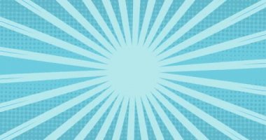 Mavi arka planda kusursuz döngü içinde hipnotik hareketlerle dönen ve hareket eden beyaz çizgilerin animasyonu. 