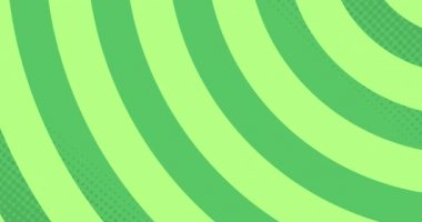 Yeşil halkaların dönmesinin ve hipnoz hareketlerinde yeşil arka planda kusursuz döngüde tekrarlanmasının animasyonu.