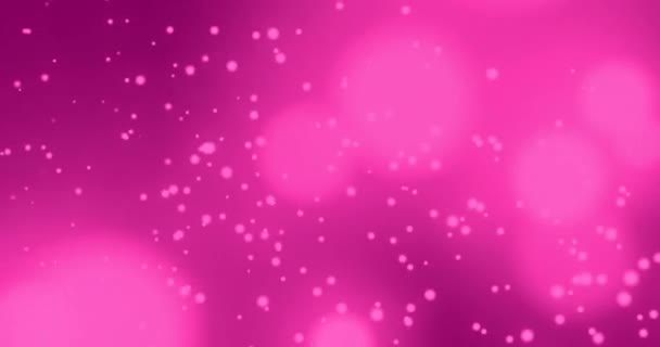 Animação Formas Rosa Flutuando Sobre Rosa Fundo Roxo Com Luzes — Vídeo de Stock