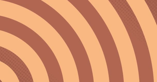 Анимация Розовых Кругов Вращающихся Движущихся Гипнотическом Движении Повторе Бесшовной Петле — стоковое видео