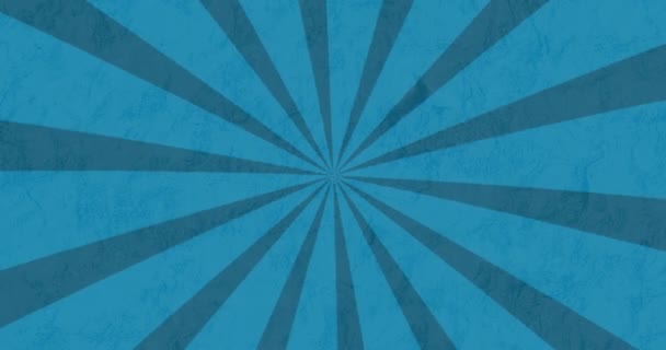 Animatie Van Roterende Bewegende Blauwe Strepen Hypnotische Beweging Herhaling Naadloze — Stockvideo