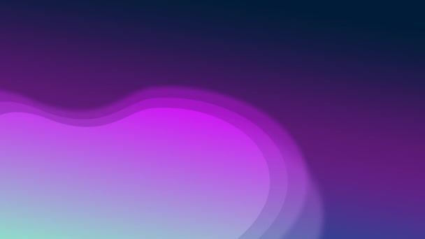 Animation Abstract Purple Liquid Shapes Moving Hypnotic Motion Purple Gradient — Stock Video