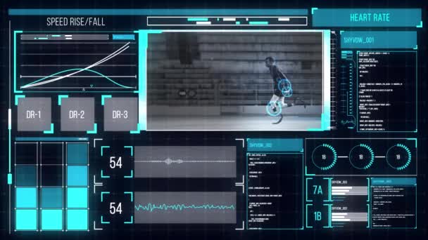 Animation Der Medizinischen Datenverarbeitung Und Statistischen Aufzeichnung Auf Einem Digitalen — Stockvideo