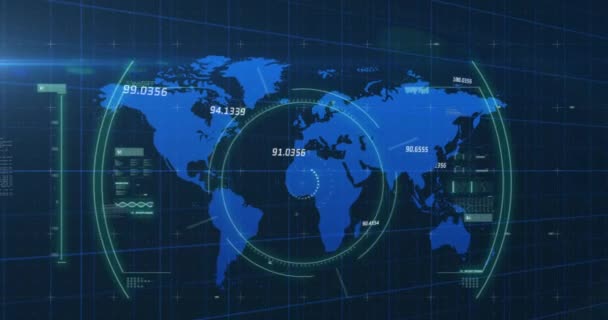 Animazione Della Cella Covid Scansione Dell Ambito Con Numero Casi — Video Stock