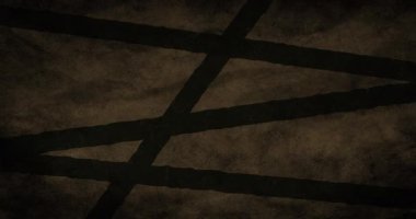 Kahverengi arka planda kusursuz döngü içinde hipnotik hareketlerle hareket eden dalgaların üzerindeki siyah çizgilerin animasyonu. 