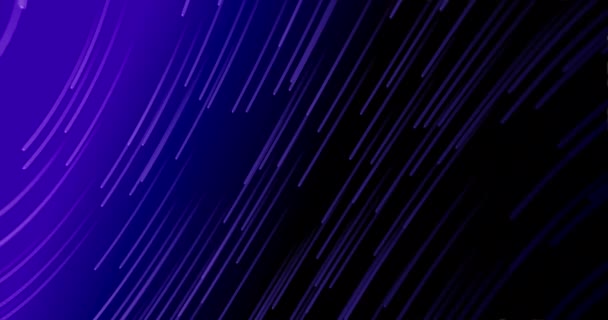 Animation Mehrerer Violett Leuchtender Lichtwellen Die Sich Hypnotischer Bewegung Nahtloser — Stockvideo