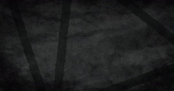 灰色の背景にシームレスなループで催眠運動中に移動する波の上の黒い縞のアニメーション — ストック動画