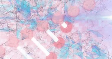 Beyaz ve mavi arka planda dönen üç boyutlu DNA iplikçikli birden fazla bağlantı ağının animasyonu. Küresel tıp genetik kavramı dijital olarak oluşturulmuş görüntü.