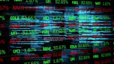 Kara zemine karşı veri işleme üzerinden borsa veri işleme. Küresel ekonomi borsa konsepti.
