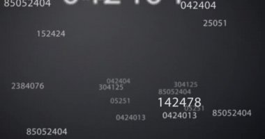 Gri arka planda hızla değişen birden fazla beyaz sayının yükselmesi. Dijital olarak oluşturulan değişim hareketi konsepti sayılıyor.