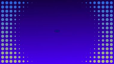 Mavi metalik harflerle yazılmış yüksek skorlu metin ile video oyunu ekranının animasyonu. Birden fazla mavi nokta ve daireler, kusursuz döngü içinde hareket ediyor. Video oyunu konsepti dijital olarak oluşturuldu.