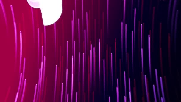 Анимация Экрана Видеоигры Текстом Start Розовых Буквах Метафор Множеством Фиолетовых — стоковое видео