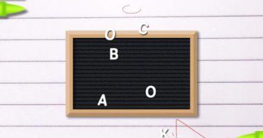 Arka planda yüzen matematiksel denklemlerle 