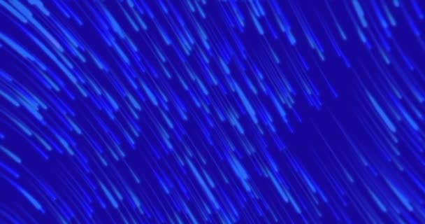 Анимация Нескольких Голубых Световых Следов Движущихся Гипнотическом Движении Бесшовной Петле — стоковое видео