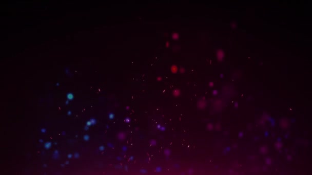 Animação Vários Pontos Brilhantes Rosa Roxo Azul Movendo Movimento Hipnótico — Vídeo de Stock