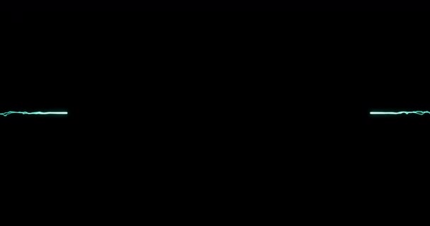 Анімація Вибуху Декількох Зелених Світлових Стежок Вибухають Чорному Тлі Концепція — стокове відео