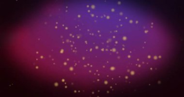 Siyah arkaplandaki renkli şekiller üzerinde sarı ışık lekelerinin canlandırılması. Işık, renkler, hareket ve arkaplan kavramı dijital olarak oluşturulmuş video.