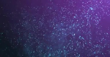 Siyah arka planda hareket eden noktaların canlandırması. Desen, soyutlama ve dijital arayüz konsepti dijital olarak oluşturulmuş video.