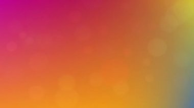 Renkli arka planda ışık lekelerinin canlandırması. Desen, soyutlama ve dijital arayüz konsepti dijital olarak oluşturulmuş video.