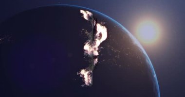 Kripto para biriminin dünya üzerindeki veri işleme sistemi. Küresel kripto para, finans, iş, bağlantılar, hesaplama ve veri işleme kavramı dijital olarak oluşturulmuş video işleme kavramı.