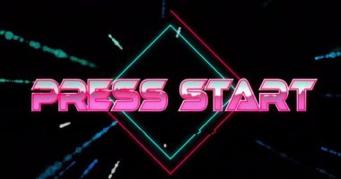 Basın metninin hareketli şekiller üzerinden canlandırılması. Küresel teknoloji ve dijital arayüz konsepti dijital olarak oluşturulmuş video.