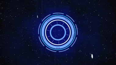 Siyah arkaplan üzerinden dijital veri işleme ve tarama animasyonları. Dijital olarak oluşturulmuş küresel bağlantılar, hesaplama ve veri işleme kavramı.