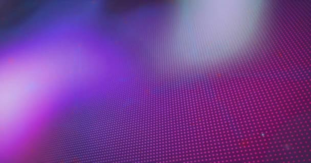 Анімація Світлих Плям Фіолетовому Фоні Візерунок Абстракція Концепція Цифрового Інтерфейсу — стокове відео