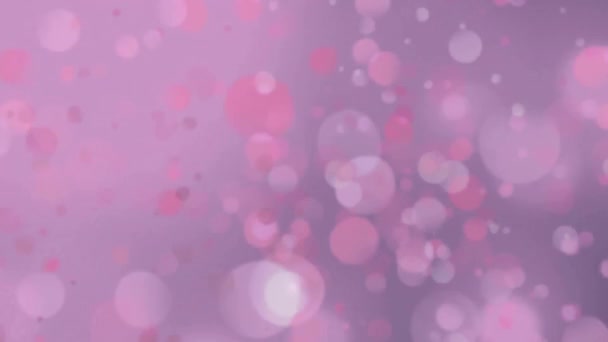 Animación Manchas Blancas Moviéndose Sobre Fondo Púrpura Abstracción Formas Concepto — Vídeos de Stock