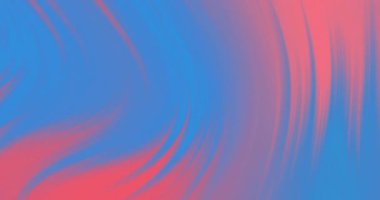 Mor zemin üzerinde hareket eden kırmızı ve mavi kıvrımlı çizgi dalgalarının animasyonu. Soyut, enerji, değişim, bağlantı, işleme, arkaplan ve iletişim, dijital olarak oluşturulmuş video.