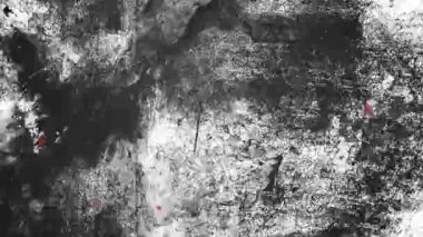 Beyaz arka planda hareket eden siyah şekillerin animasyonu. Desen, soyutlama ve dijital arayüz konsepti dijital olarak oluşturulmuş video.