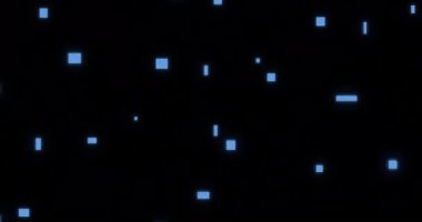 Siyah arkaplan üzerinde veri işleme ile devre kartının animasyonu. Dijital olarak oluşturulmuş küresel bağlantılar, hesaplama, dijital arayüz ve veri işleme kavramı.